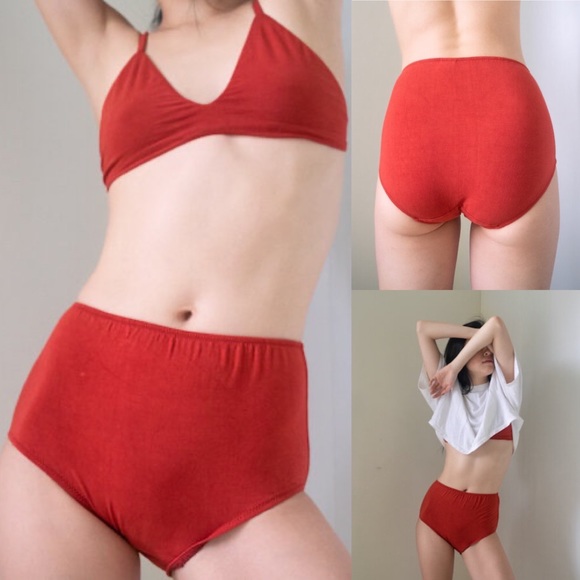 HARA The Label Lena High Waist Undies in Cherry Size US 16 - Picture 1 of 15